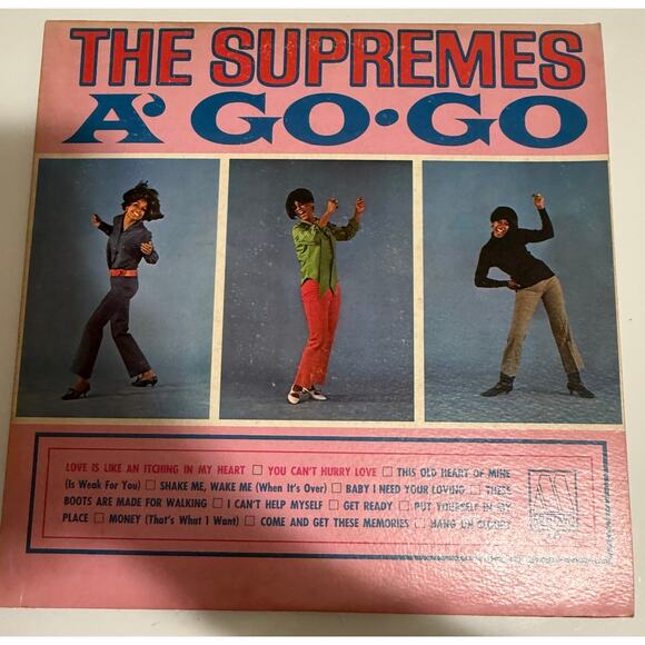 Diana Ross & The Supremes A Go Go Motown 1966 M-649 12" Vinyl Record - Picture 1 of 11